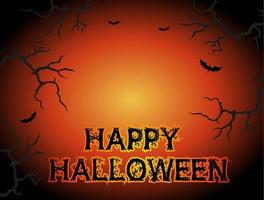 vettore Halloween manifesto, carta, scorticatore, striscione. Halloween festa invitare.