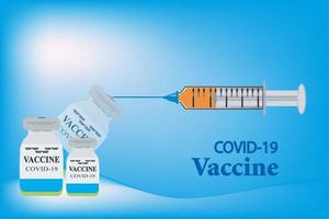 design del vaccino covid-19 vettore
