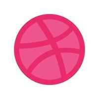 Dribbble logo su trasparente isolato sfondo. vettore