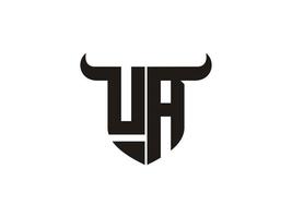 iniziale ua Toro logo design. vettore