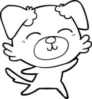 cartone animato cane personaggio vettore