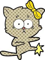 vettore cartone animato gatto personaggio