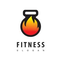 modello di progettazione logo fitness vettore