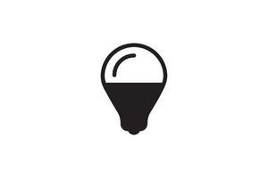 guidato lampada icona energia economia tecnologia. elettrico lampadina energia moderno innovazione. inteligente casa vettore cartello.