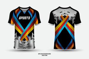 fantastico design della maglia adatto per sport, corse, calcio, giochi ed eSport vettoriali