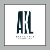 iniziale lettera akl logo - semplice attività commerciale logo per alfabeto un, K e l vettore