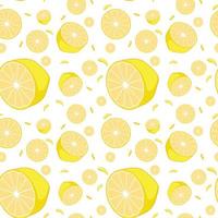 limoni gialli senza cuciture vettore