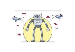 Vettore gratuito di robot