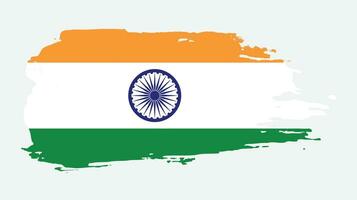 spazzola effetto indiano grunge struttura bandiera vettore
