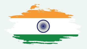 nuovo mano dipingere spazzola India bandiera vettore