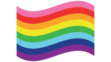 Gilbert panettiere orgoglio bandiera. standard proporzioni per gay bandiera vettore