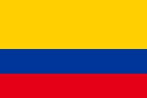 bandiera di Colombia. simbolo di indipendenza giorno, souvenir calcio gioco, pulsante linguaggio, icona. vettore