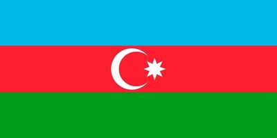 bandiera di azerbaigian. simbolo di indipendenza giorno, souvenir sport gioco, pulsante linguaggio, icona. vettore