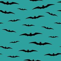 senza soluzione di continuità Halloween sfondo con pipistrelli. vettore illustrazione