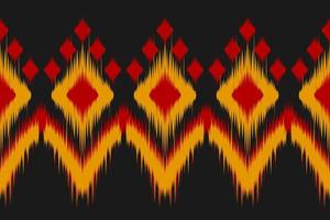 confine etnico ikat modello arte. tessuto americano, messicano stile. geometrico a strisce nativo. vettore