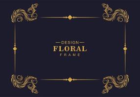 bordo di decorazione cornice floreale ornamentale vettore