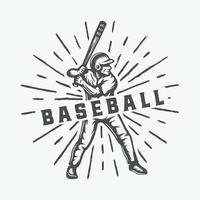 Vintage ▾ baseball logo, emblema, distintivo e design elementi. grafico arte. vettore illustrazione.