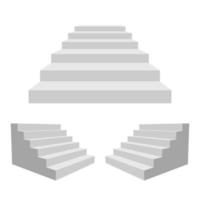 scale isolate su bianco vettore