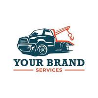 camion rimorchio logo modello. adatto logo per attività commerciale relazionato per settore automobilistico servizio attività commerciale industria vettore
