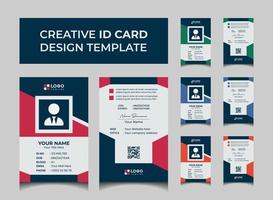 creativo moderno id carta design modello vettore