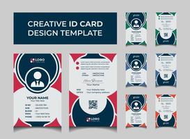 creativo moderno id carta design modello vettore