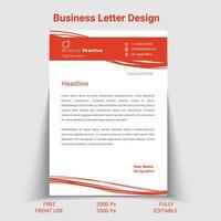 attività commerciale carta intestata design attività commerciale lettera copertina modello vettore