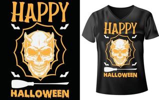 Halloween maglietta desing vettore