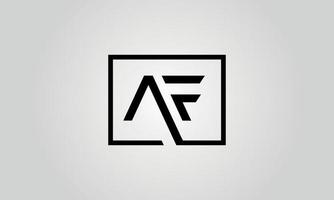 af logo design vettore gratuito vettore modello