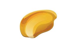 mostarda giallo macchia. dijon miele salsa crema. vettore design nel cartone animato stile per cibo marchio.