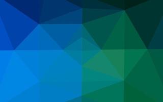 layout low poly di vettore blu scuro, verde.