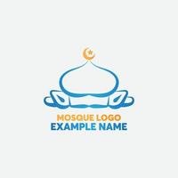 islamico logo modello, nastro islamico cupola palazzo logo design modello. elegante Torre, cupola, moschea logo idee. ispirazione logo design. modello vettore illustrazione.