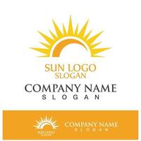 creativo sole concetto logo illustrazione vettore