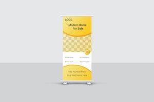 banner roll up immobiliare vettore