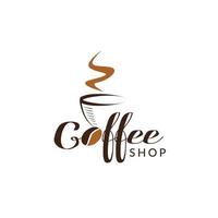 caffè negozio logo cartello simbolo icona vettore