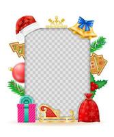 Natale e nuovo anno bandiera design vettore illustrazione isolato su bianca sfondo