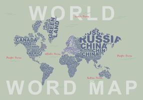 Illustrazione di Word Map vettore