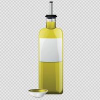 oliva olio bicchiere bottiglia vettore