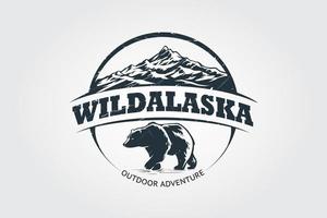 selvaggio alaska vettore logo illustrazione. vettore logo modello adatto per aziende e Prodotto nomi.