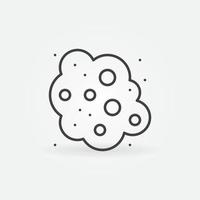 polvere nube nel aria vettore concetto icona nel schema stile