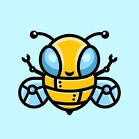 carino ape robot tecnologia personaggio mascotte, logo vettore illustrazione