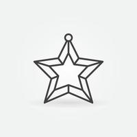 Natale albero giocattolo stella schema vettore concetto icona