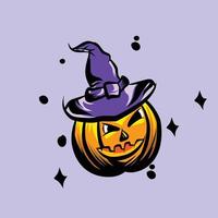 contento Helloween su Halloween vettore scarabocchio elemento .hallowen illustrazione vettore design. Halloween scarabocchi. Halloween personaggio illustrazione.