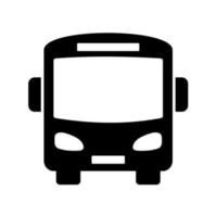 icona piana di autobus vettore