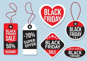 Etichette vettoriali Black Friday gratis