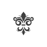 disegno dell'icona di fleur de lis vettoriale