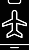 illustrazione del design dell'icona di vettore della modalità aereo