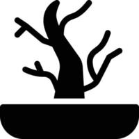 illustrazione vettoriale dei bonsai su uno sfondo simboli di qualità premium. icone vettoriali per il concetto e la progettazione grafica.