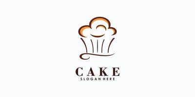 torta logo design vettore con creativo concetto per il tuo torta negozio