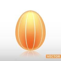 realistico uovo con esotico pelle modello, vettore, illustrazione. vettore