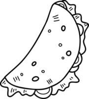 mano disegnato delizioso Sandwich illustrazione vettore